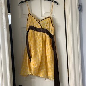 yellow polka dot dress